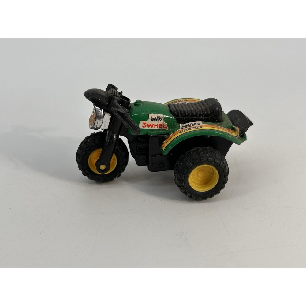 Vintage Koni 250 Texaco Three 3 Wheeler Trike Pull Back Toy Green